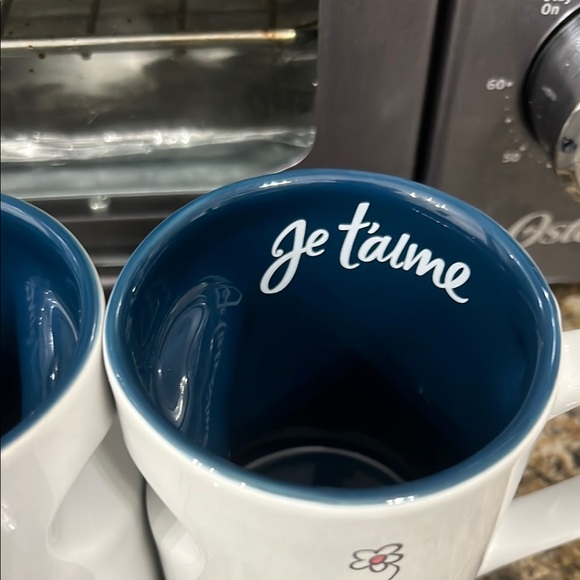 Disney Mickey and Minnie Mouse Heart Handle Mugs - White - Picture 5 of 8